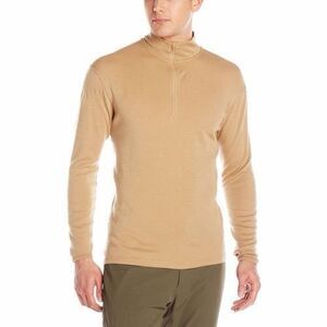 Minus 33 Mid Weight Tan Merino Wool 1/4 Zip XXL